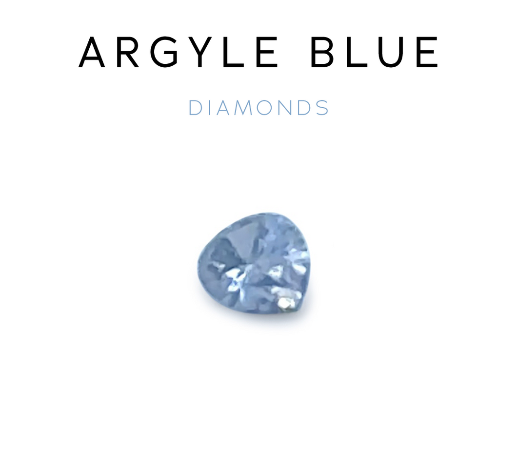 Blue Argyle Loose Natural Pear Diamond 0.08ct