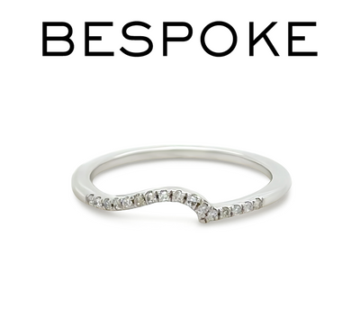 Bespoke 14ct White Gold Diamond Wedding Band 0.08ct