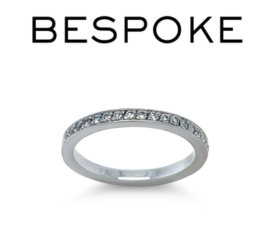 Bespoke Platinum Eternity Wedding Ring 0.20ct