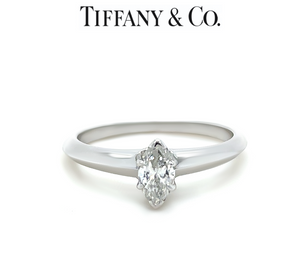 Tiffany & Co Platinum Vintage Diamond Ring 0.50ct