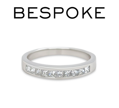 Bespoke 18ct White Gold Diamond Eternity Ring 0.50ct