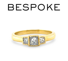 Load image into Gallery viewer, Bespoke Princess Cut Diamond Ring 0.70ct