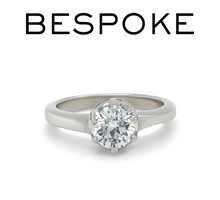 Load image into Gallery viewer, Bespoke 18ct White Gold DCLA Diamond Engagement Ring 0.83ct