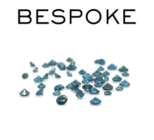 Bespoke Loose Blue Round Brilliant Cut Diamonds 1.00ct