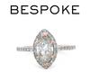 Bespoke 14ct Rose Gold Diamond Engagement Ring 1.48ct