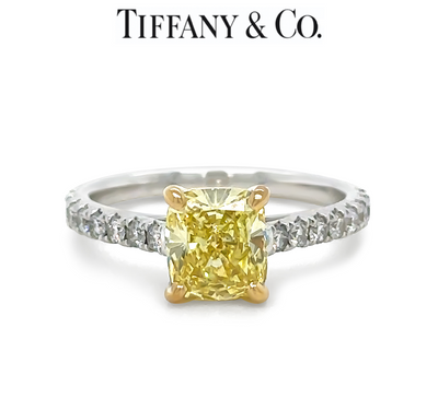 Bespoke Engagement Ring with Tiffany & Co Diamond 1.63ct