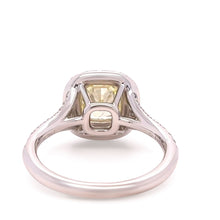 Load image into Gallery viewer, Tiffany &amp; Co Platinum Yellow Diamond Engagement Ring 1.41ct