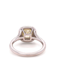 Load image into Gallery viewer, Tiffany &amp; Co Platinum Yellow Diamond Engagement Ring 1.41ct