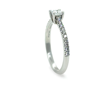 Tiffany & Co. Platinum Novo Princess-Cut Diamond Engagement Ring 0.23ct 3g