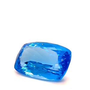 Bespoke Loose Blue Topaz Elongated Cushion Cut 33.3ct