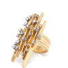 Vintage 18ct Yellow Gold Retro Diamond Ring 0.70ct 19.2g