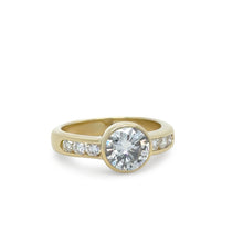 Load image into Gallery viewer, 18ct Yellow Gold Diamond Engagement Ring 1.52ct