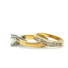 18ct Yellow Gold Diamond Engagement Ring and Wedding Band Set 1.30ct