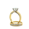 18ct Yellow Gold Diamond Engagement Ring and Wedding Band Set 1.30ct