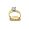 18ct Yellow Gold Diamond Engagement Ring and Wedding Band Set 1.30ct