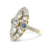 18ct Yellow and White Gold Sapphire and Diamond Ring 1.64ct