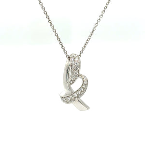 Bespoke Diamond Pendant and Necklace White Gold 0.50ct