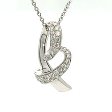 Load image into Gallery viewer, Bespoke Diamond Pendant and Necklace White Gold 0.50ct