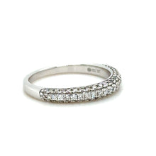 Load image into Gallery viewer, Bespoke 18ct White Gold Half Eternity Ring 0.44ct