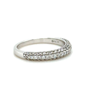 Bespoke 18ct White Gold Half Eternity Ring 0.44ct