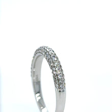 Load image into Gallery viewer, Bespoke 18ct White Gold Half Eternity Ring 0.44ct