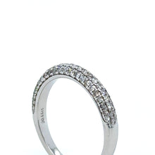 Load image into Gallery viewer, Bespoke 18ct White Gold Half Eternity Ring 0.44ct