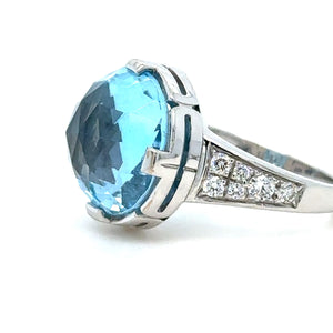 Bvlgari Parentesi Diamond Topaz Cocktail Ring