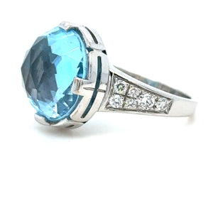 Bvlgari Parentesi Diamond Topaz Cocktail Ring