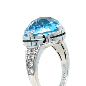 Bvlgari Parentesi Diamond Topaz Cocktail Ring