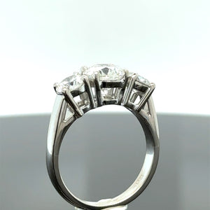 Bespoke 3 Stone Diamond Engagement Ring 1.51ct