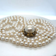 Load image into Gallery viewer, Bespoke Akoya Cultured Pearl Necklace 0.10ct