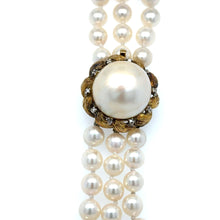 Load image into Gallery viewer, Bespoke Akoya Cultured Pearl Necklace 0.10ct