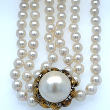 Load image into Gallery viewer, Bespoke Akoya Cultured Pearl Necklace 0.10ct