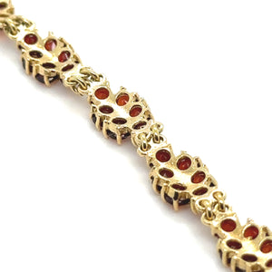 Bespoke Garnet Bracelet & Garnet Earrings Set 15.49g