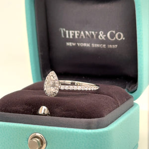 Tiffany & Co Platinum Diamond Engagement Ring 0.77ct
