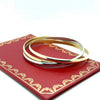 Cartier 18ct 3 Tone Gold Trinity Bracelet 61.75g