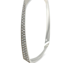 Load image into Gallery viewer, Tiffany &amp; Co 18ct White Gold Frank Gehry Diamond Bangle 1.10ct