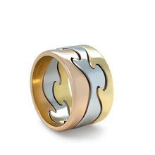 Load image into Gallery viewer, Georg Jensen 18ct Gold Fusion Three Piece Ring 21.9g