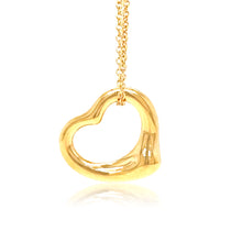 Load image into Gallery viewer, Tiffany &amp; Co 18ct Rose Gold Open Heart Pendant