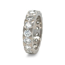 Load image into Gallery viewer, Bespoke 18ct White Gold Diamond Wedding Ring 3.40ct