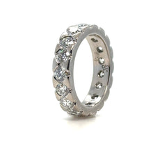 Load image into Gallery viewer, Bespoke 18ct White Gold Diamond Wedding Ring 3.40ct