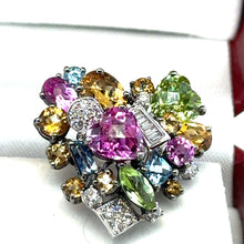 Load image into Gallery viewer, Bespoke Colourful Gemstone Earrings 0.51ct