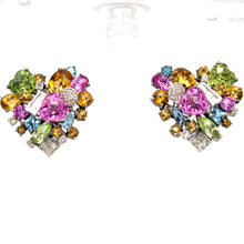 Load image into Gallery viewer, Bespoke Colourful Gemstone Earrings 0.51ct