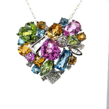 Load image into Gallery viewer, Bespoke Colourful Clip Enhancer Pendant 0.47ct