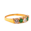 18ct Yellow Gold Emerald and Diamond Ring 0.66ct