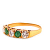 18ct Yellow Gold Emerald and Diamond Ring 0.66ct