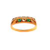 18ct Yellow Gold Emerald and Diamond Ring 0.66ct