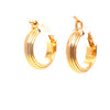 9ct Yellow Gold Italian Hoop Earrings 0.9g