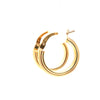 9ct Yellow Gold Italian Hoop Earrings 0.9g