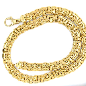 Bespoke Italian 18ct Yellow Gold Necklace 38.3g